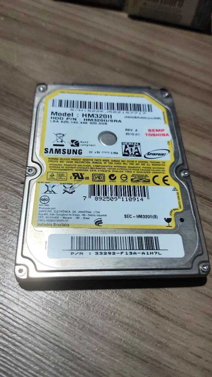 HD 320Gb Samsung Hm320ii