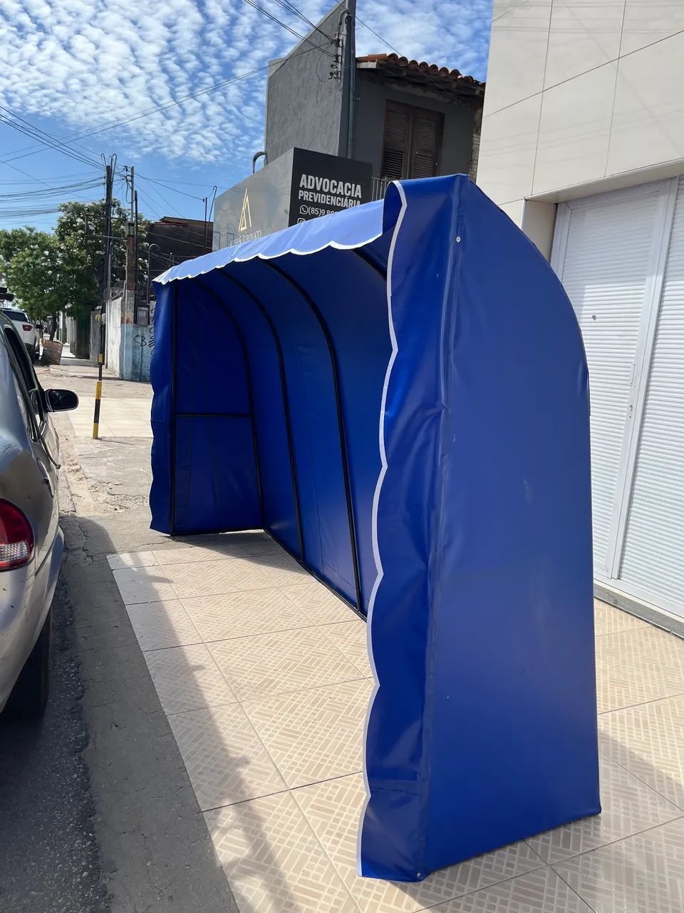 Toldo Azul para Comércio Sol e Chuva  - Foto 2