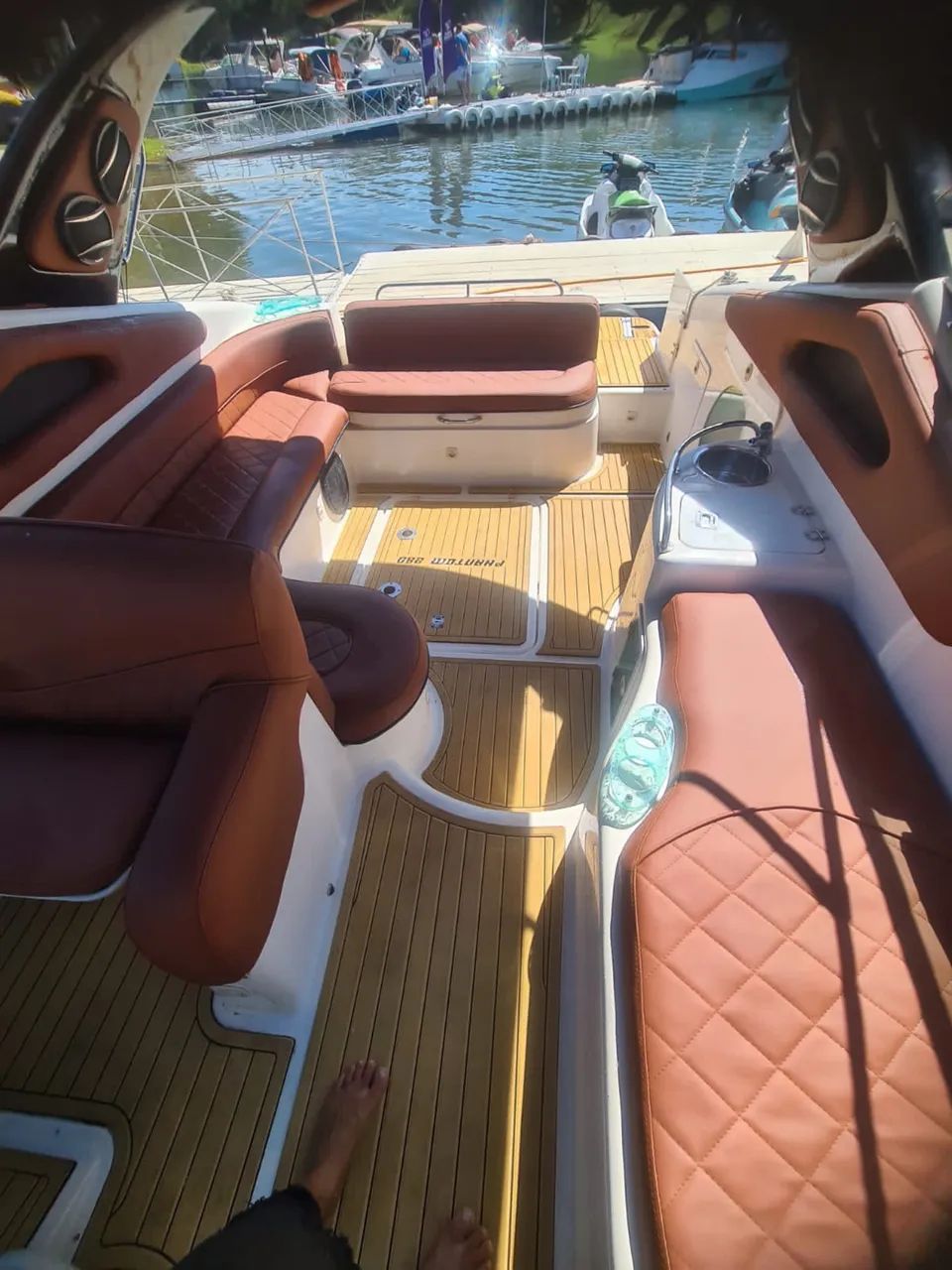 Lancha Phantom 290 - Linda e revisada - Foto 5