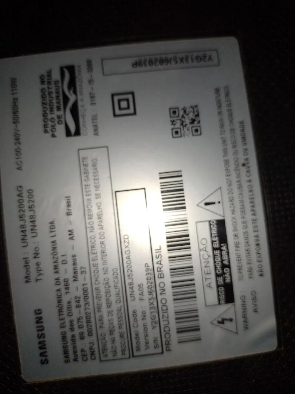 Tv Samsung 48 para pecas
