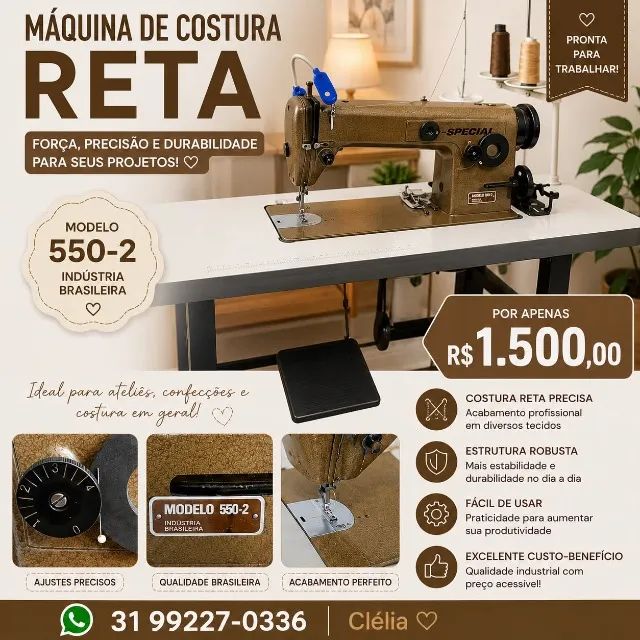 maquina de costura reta