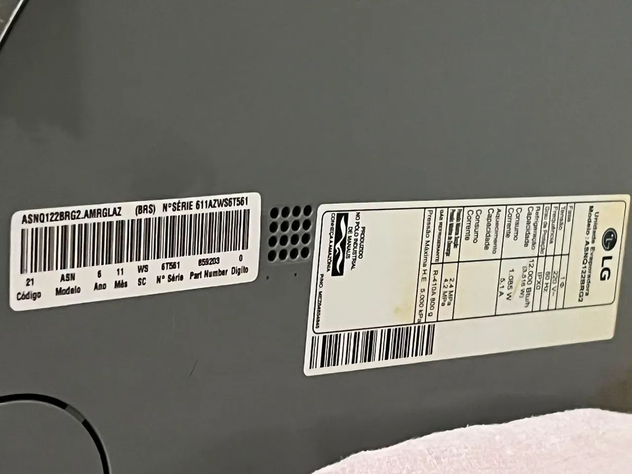 Evaporadora LG 12000Btus - Foto 4