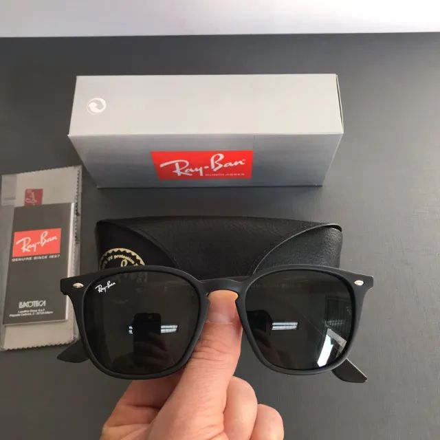 óculos de sol ray ban rb4258 black matte - Foto 4