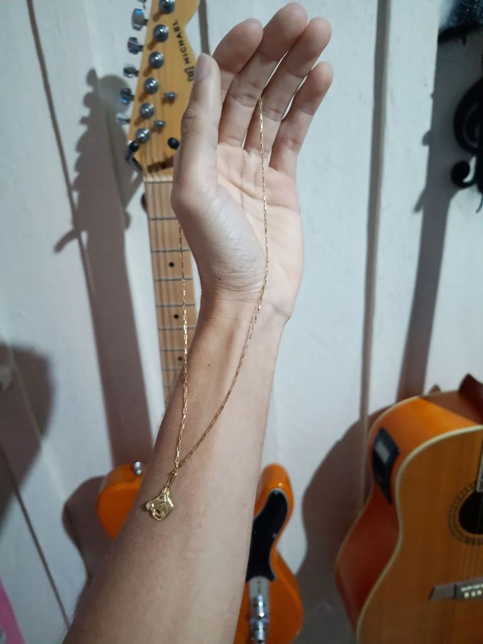 Corrente ouro 18k + pingente 18k 