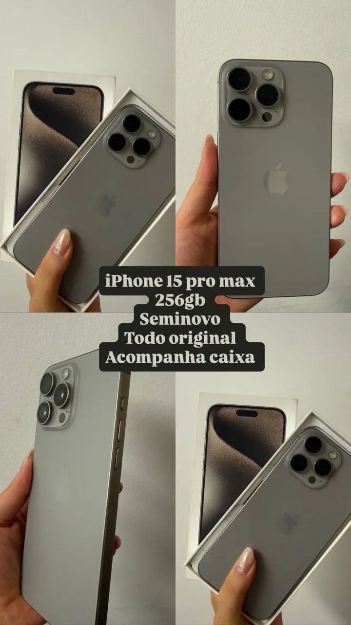 iPhone 15 pro max 256gb - Celulares e Smartphones - Samambaia Sul