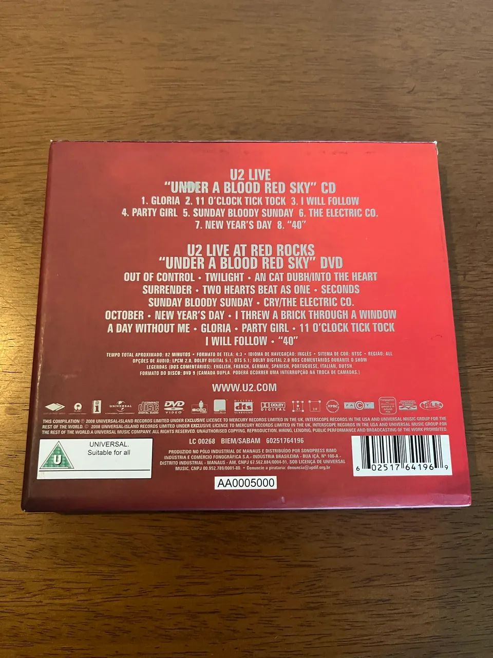 U2 - Under A Blood Red Sky - Cd e Dvd  - Foto 2