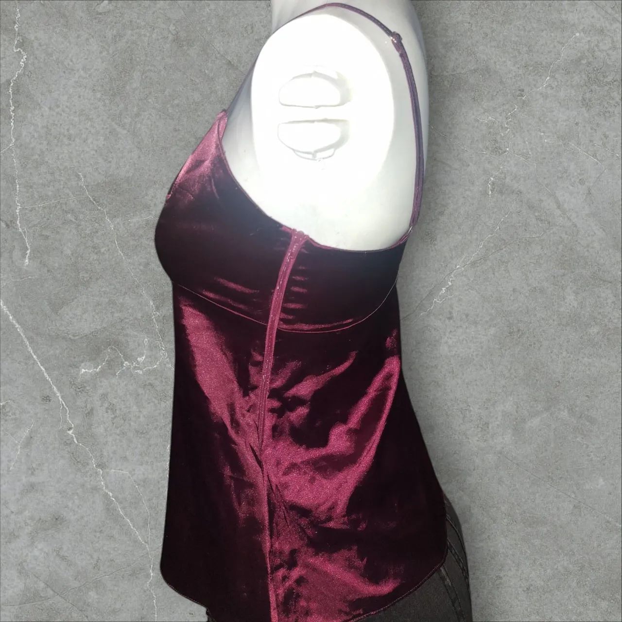 Blusa em seda na cor vinho - Foto 3