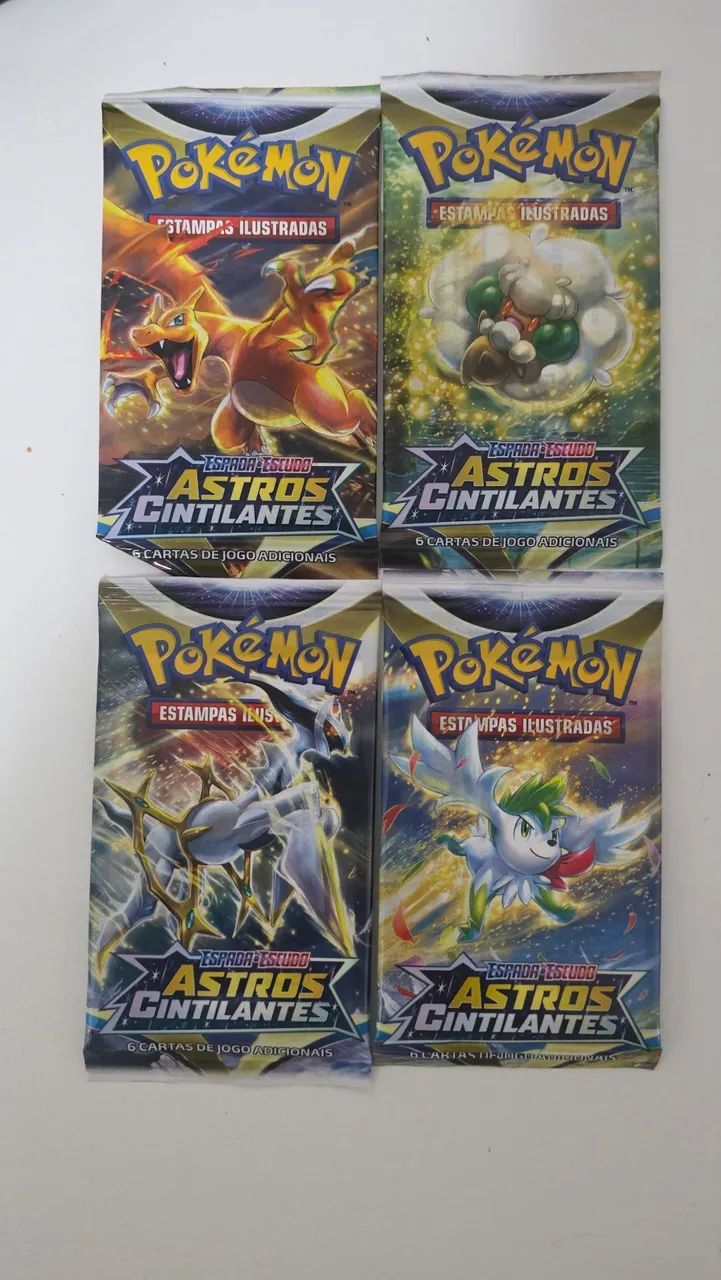 4 Booster Avulsos Pokemon TCG Astros Cintilantes
