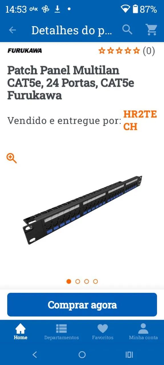 Pacht panel cat5 multilan 