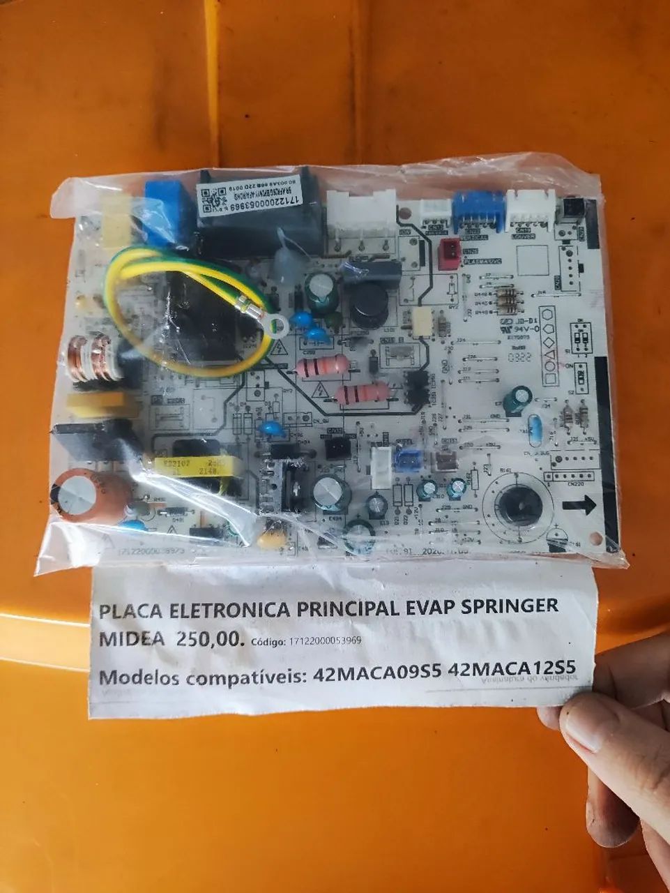 Placa Eletrônica Springer Midea e Carrier.