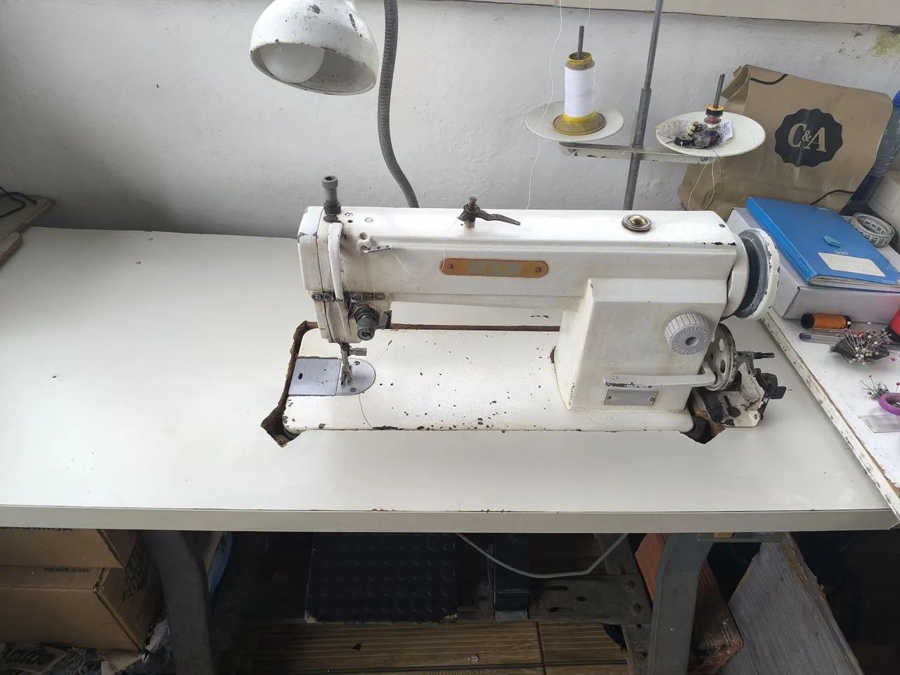 Máquina reta industrial 