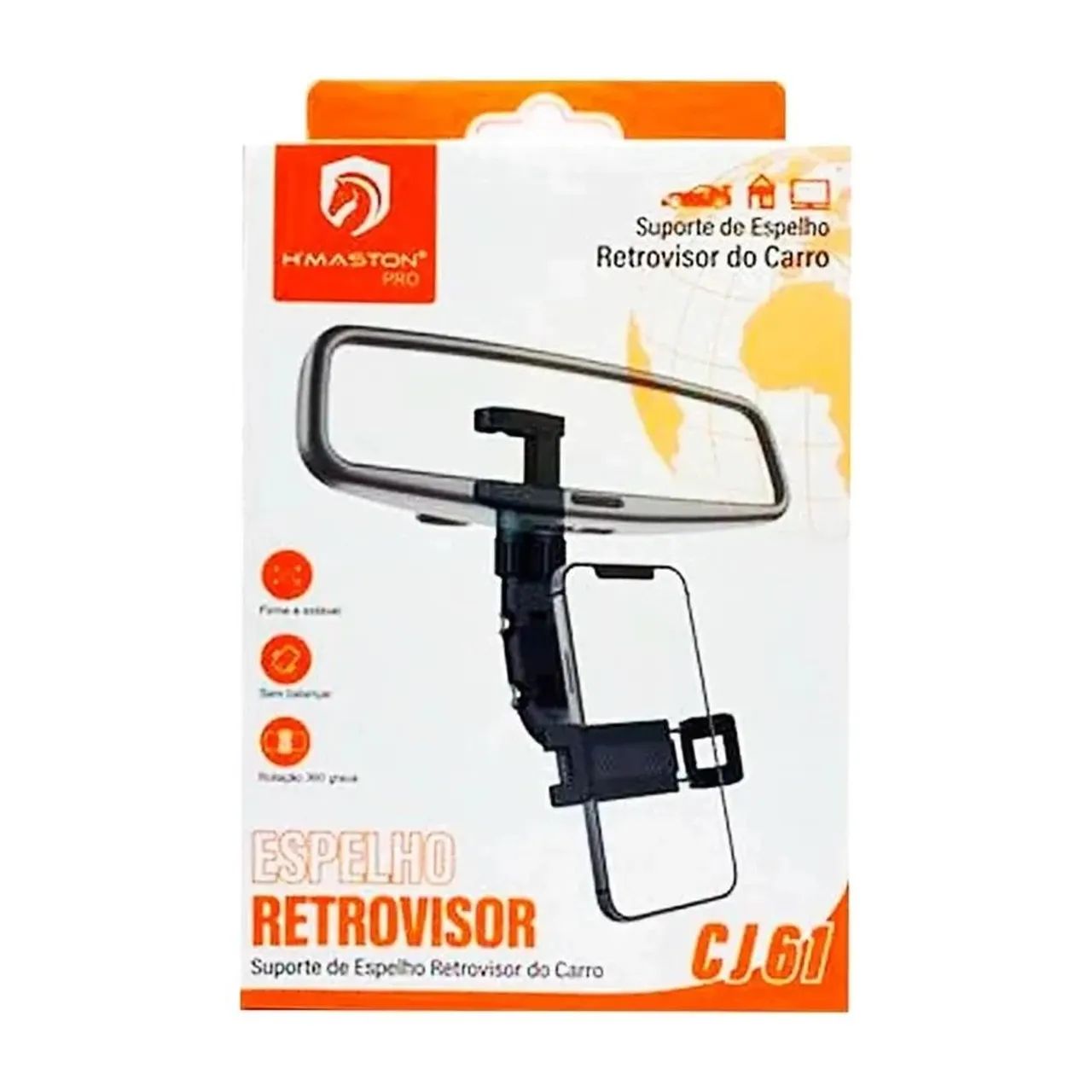 Suporte para Celular Retrovisor Hmaston CJ61 - Foto 2