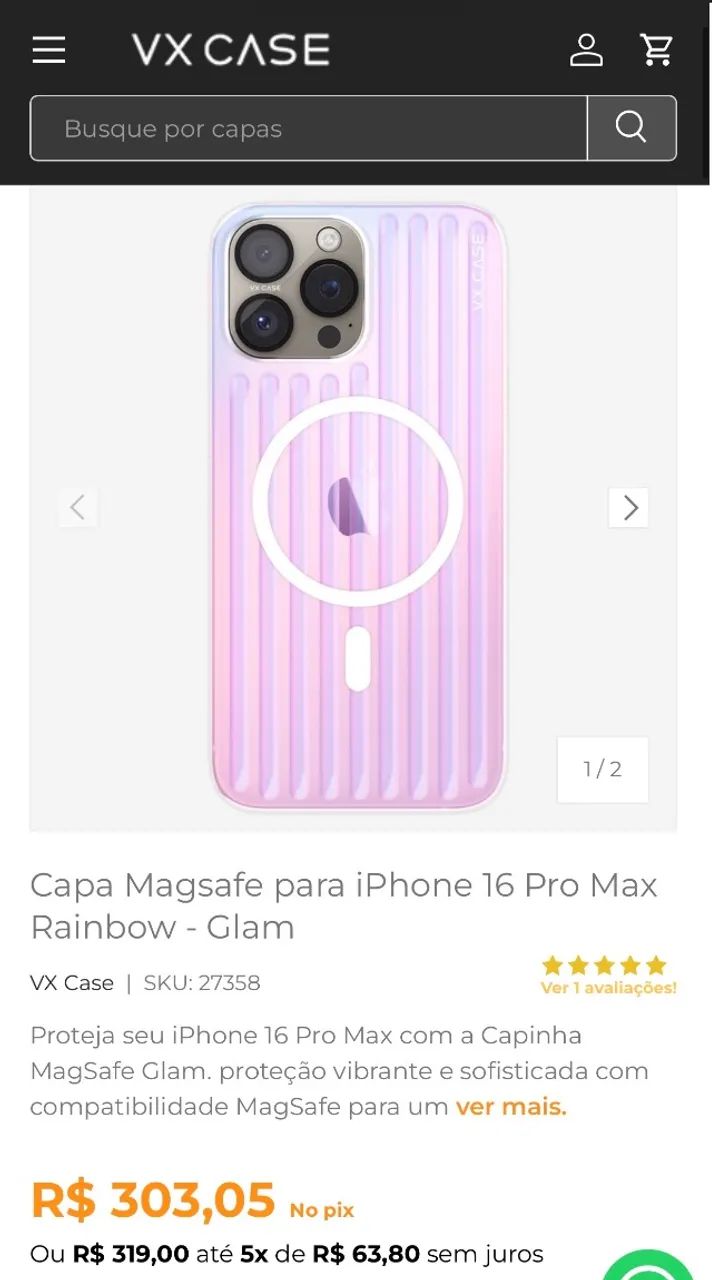 Capa VxCase IPhone 16 pro Max  - Foto 2