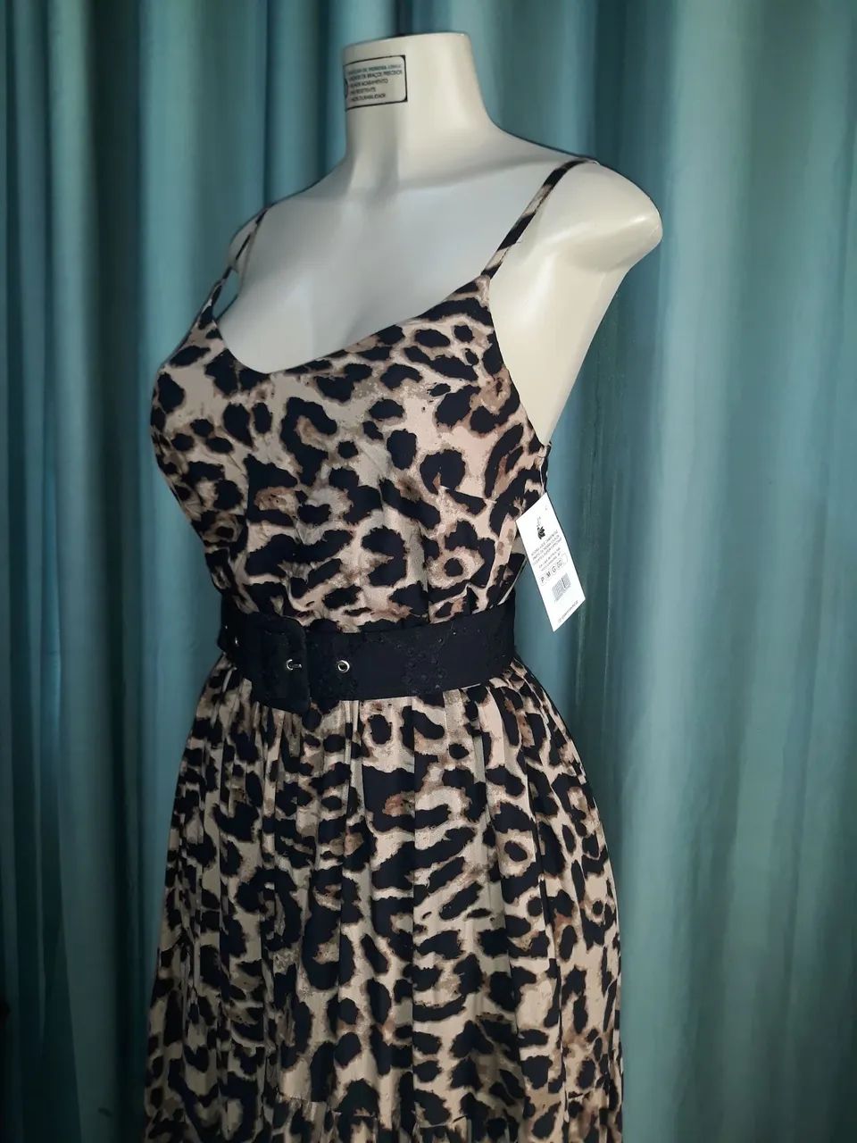 Vestido animal print M - Foto 4