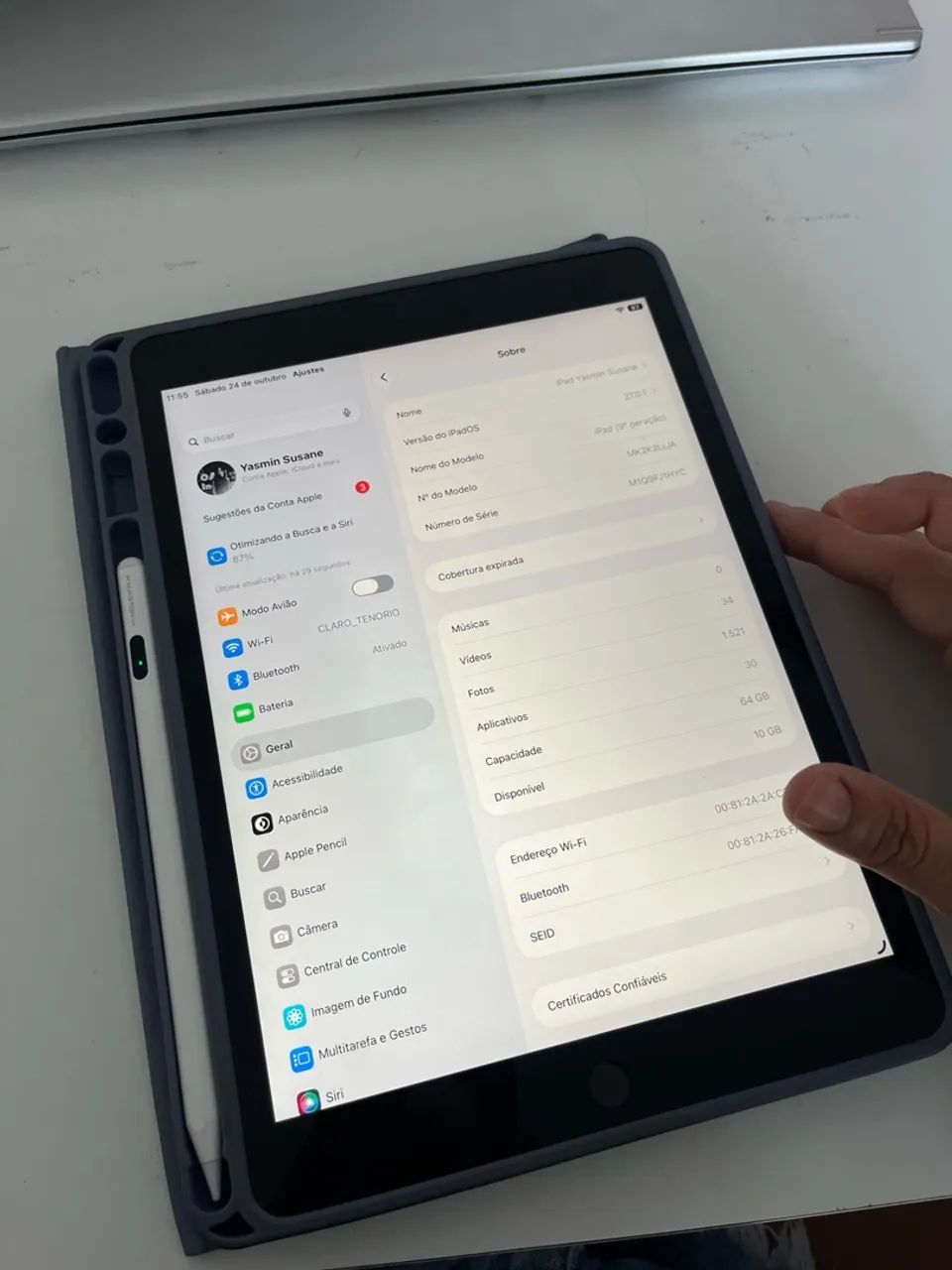 iPad 9ª Geração 64GB + Capa + Caneta - Foto 5