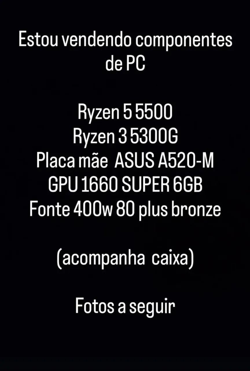 Vendo componentes de PC