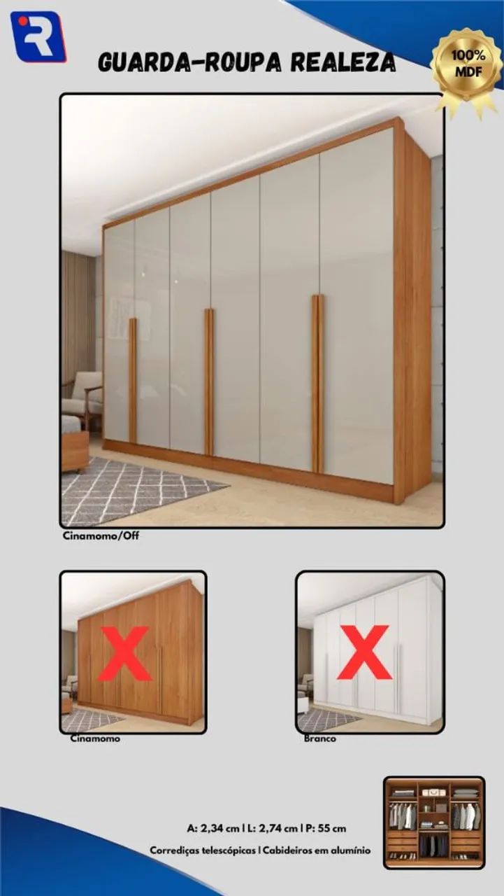 Guarda roupa de casal 