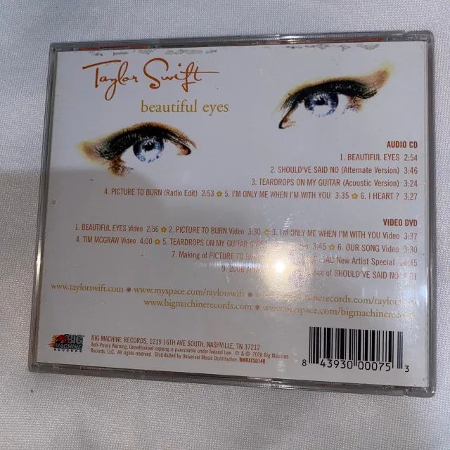 Cd Ep Taylor Swift Beautiful Eyes - 1° Lote - CDs, DVDs etc