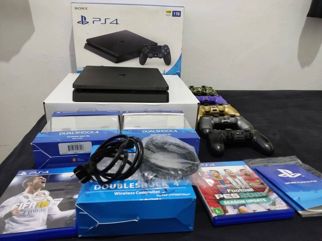 Play 4 com acessórios 5 controles - Foto 4