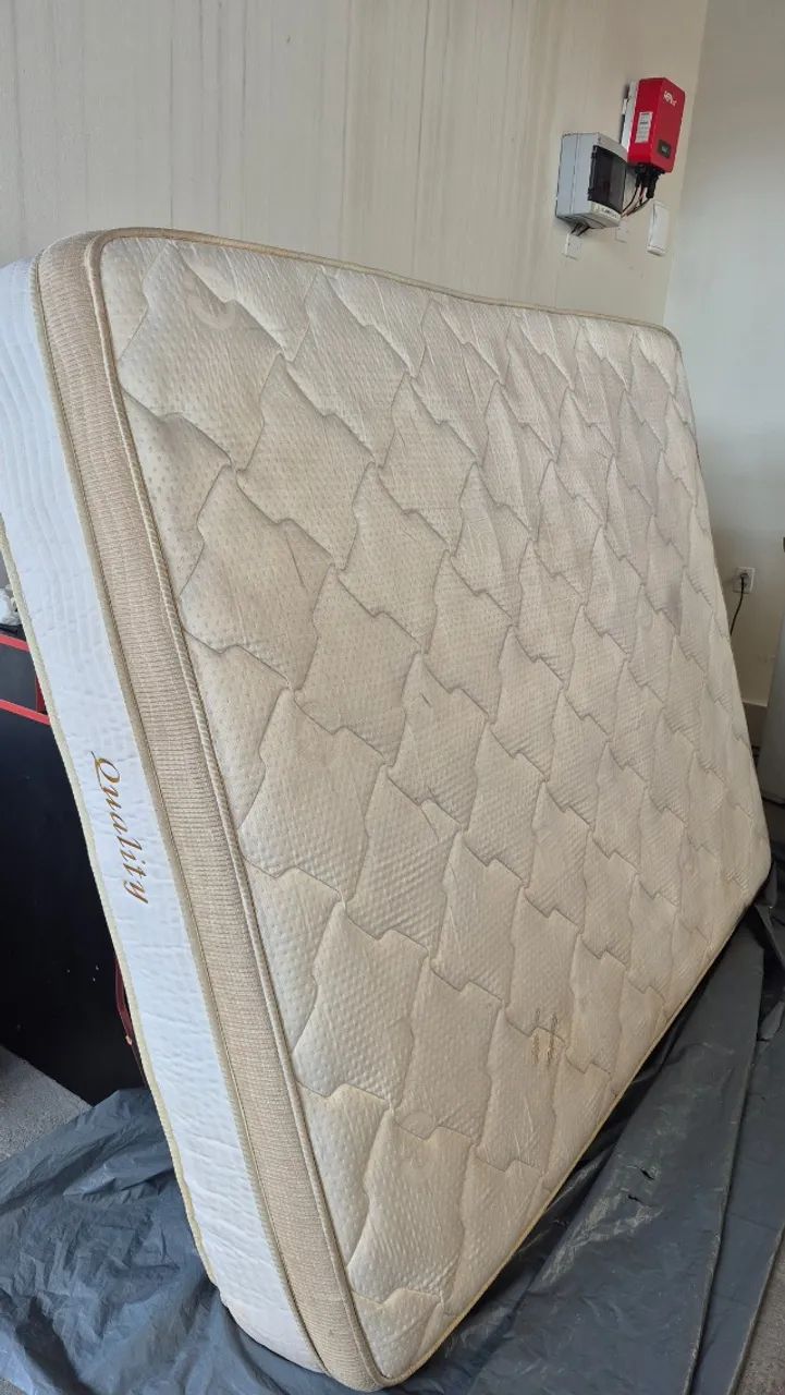 Cama Queem, colchão + box. Excelente condição de uso - Foto 4