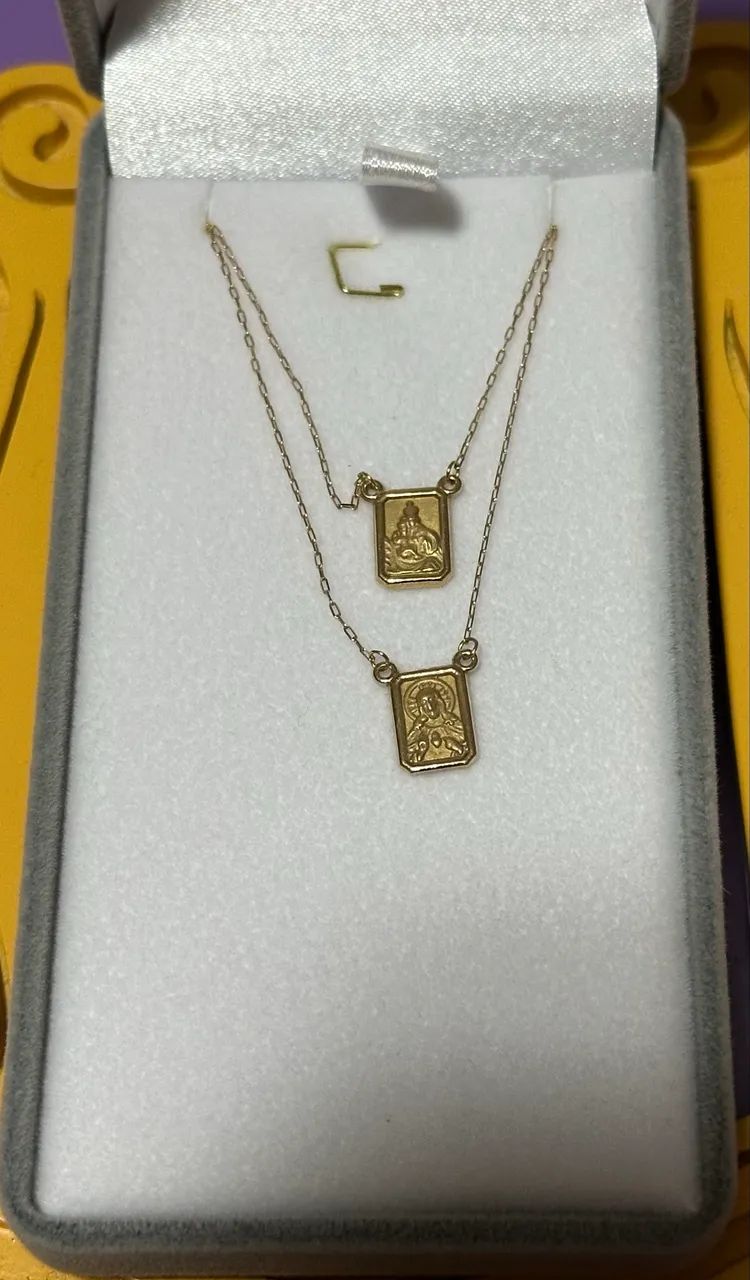 Escapulário em ouro 18k - Foto 2
