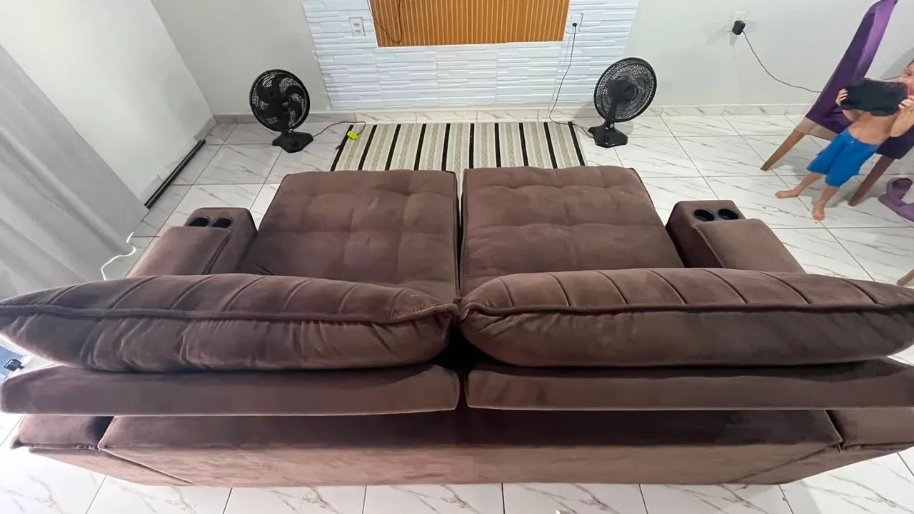 Sofá retrátil seminovo  - Foto 5