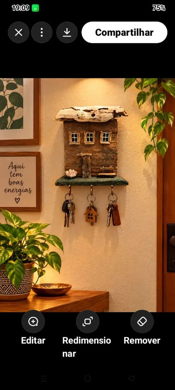 Porta chaves artesanais 