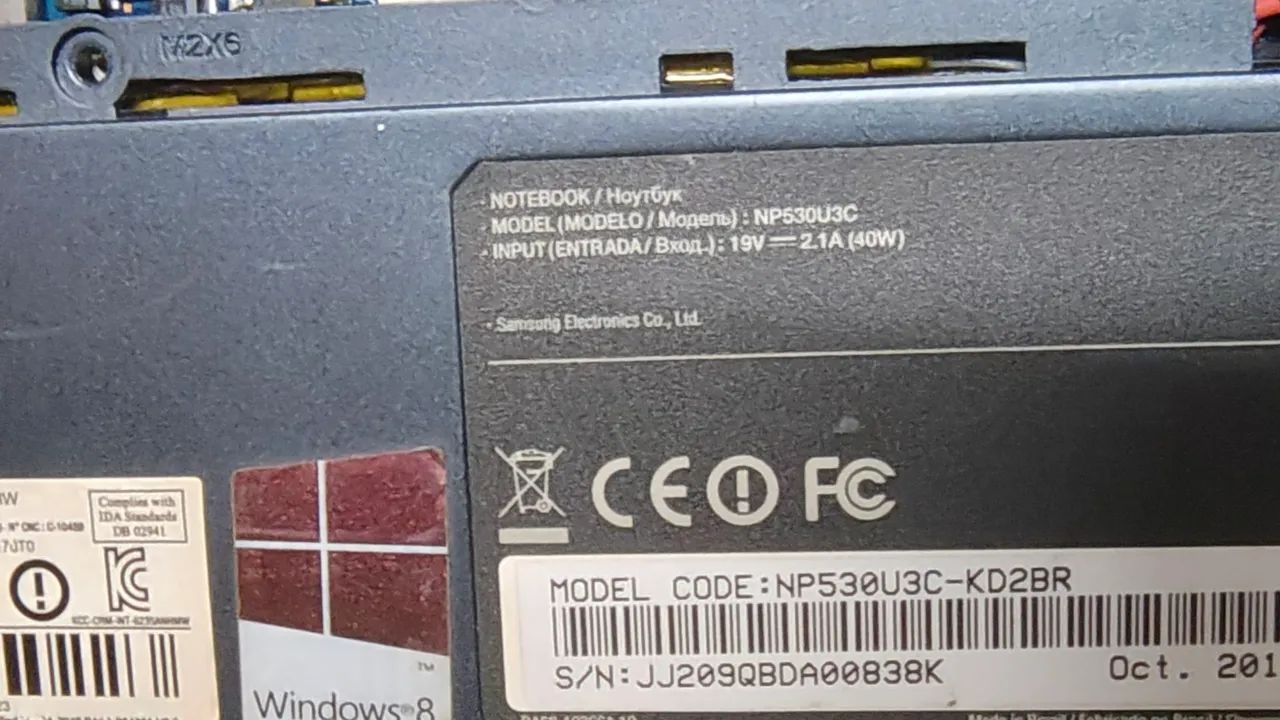 Notebook Samsung np530 para peça  - Foto 4