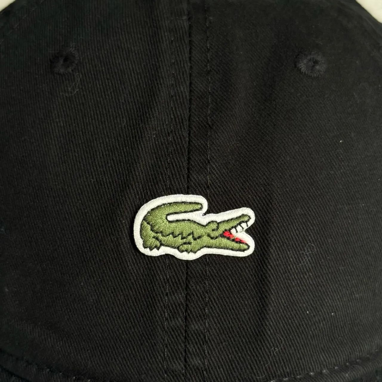 Boné preto Lacoste ajustável  - Foto 3