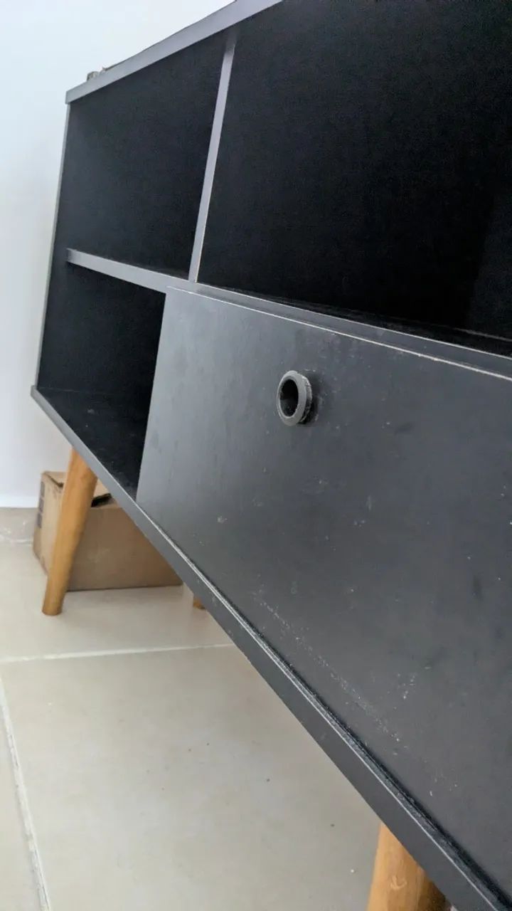 Rack moderno preto  - Foto 2