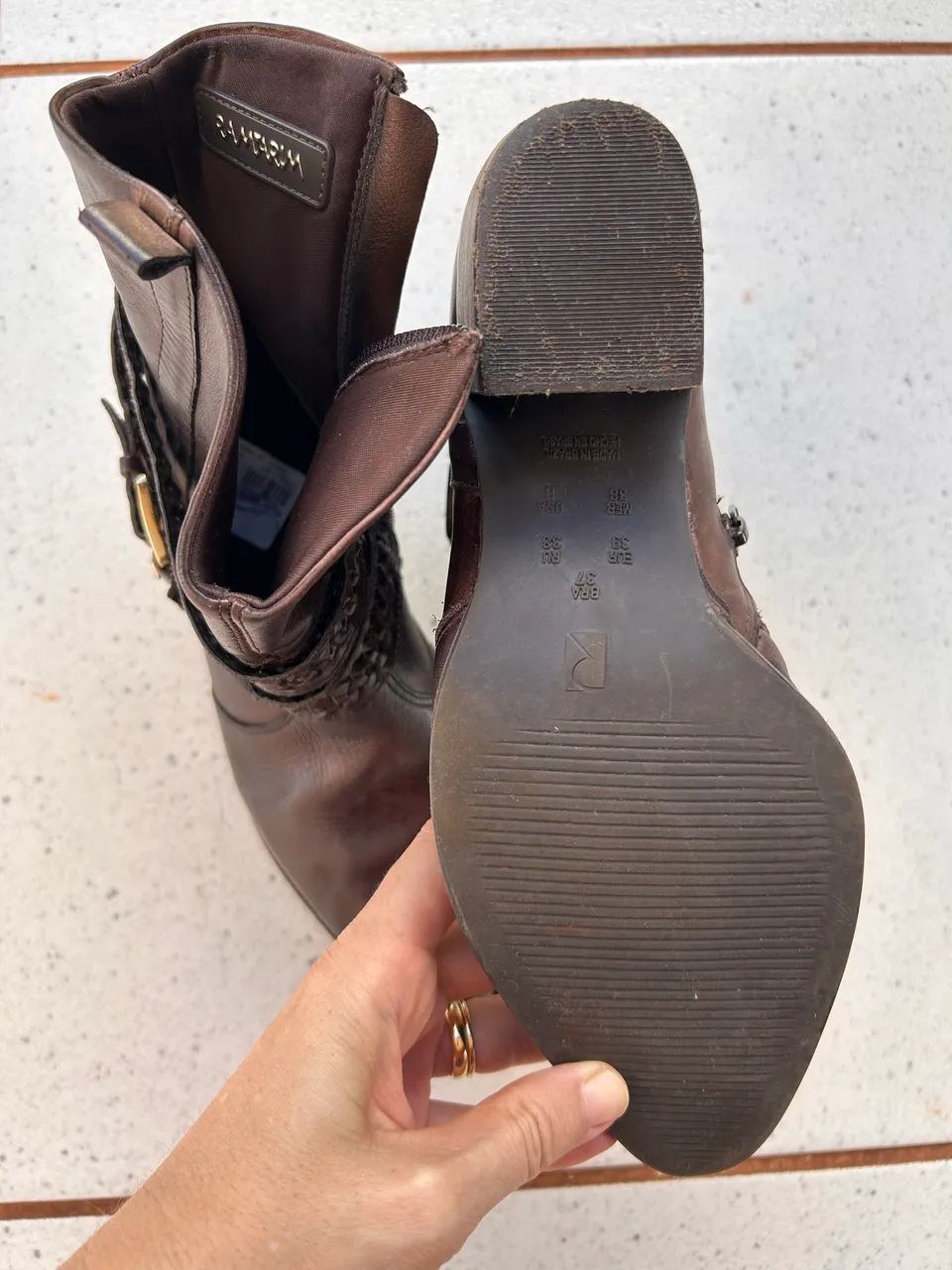 Bota Couro 37 - Foto 4
