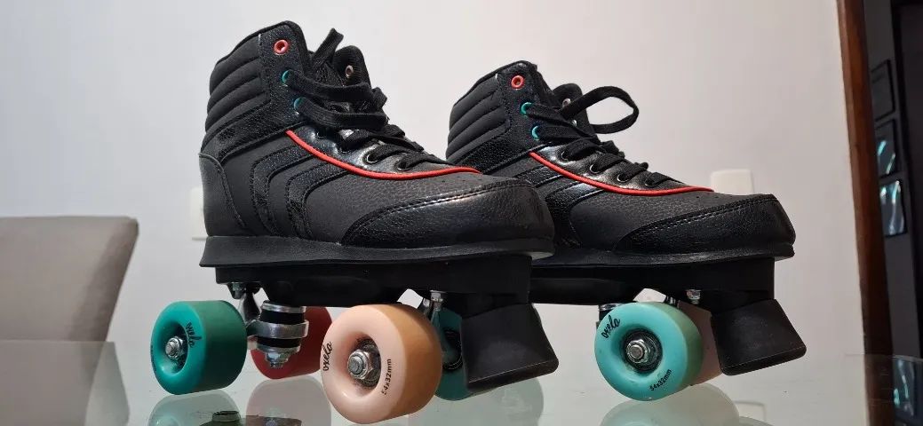 Patins Infantil Oxelo - Numero 35 - Preto - 04 Rodas