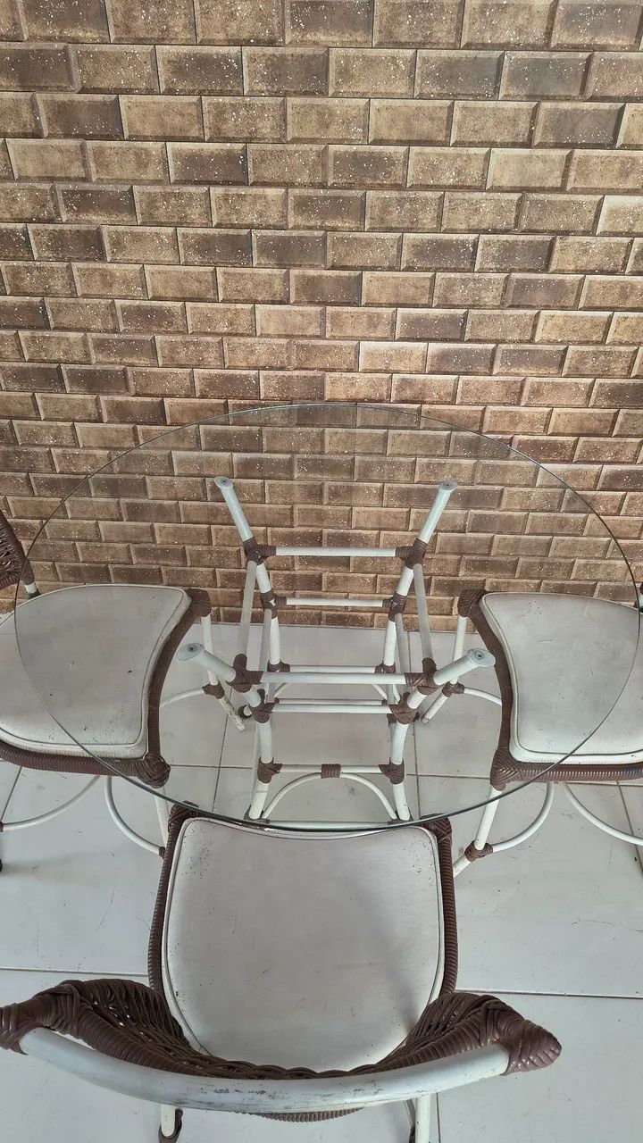 Mesa área externa com 3 cadeiras (com avarias) - Foto 5