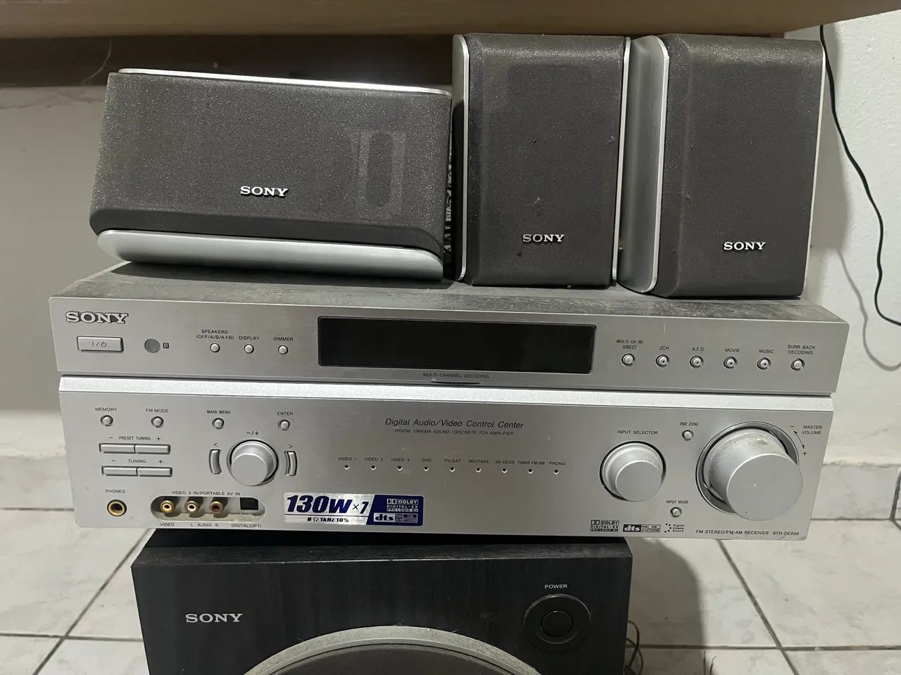 Home Theater Sony Receiver - Str-de898 7.1 canais  - Foto 2