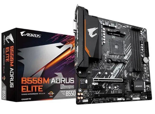 B550M AORUS ELITE GIGABYTE AM4 (Novas + garantia)
