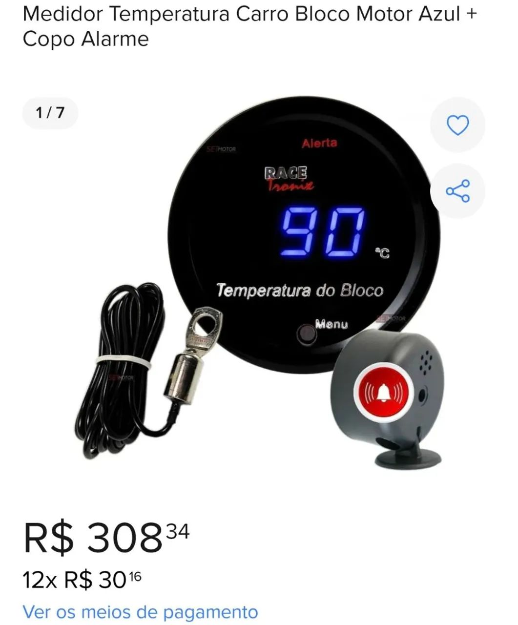 Medidor de temperatura carro bloco motor   - Foto 5