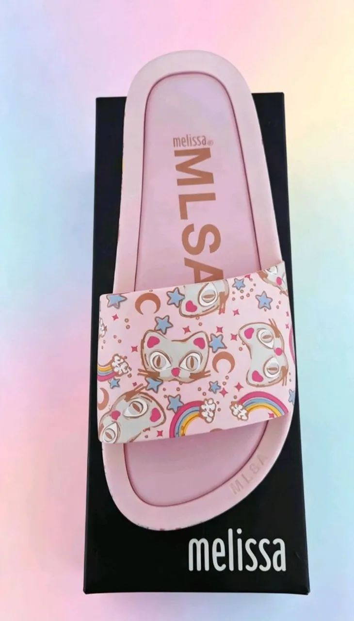 Chinelo slide Melissa estampado tamanho 36 - Foto 3