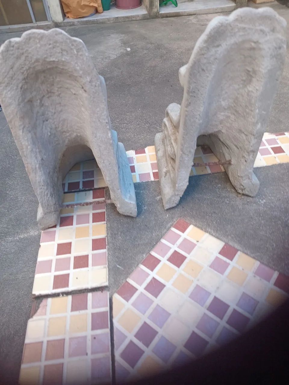 2 molduras de cimento 30cm  - Foto 5