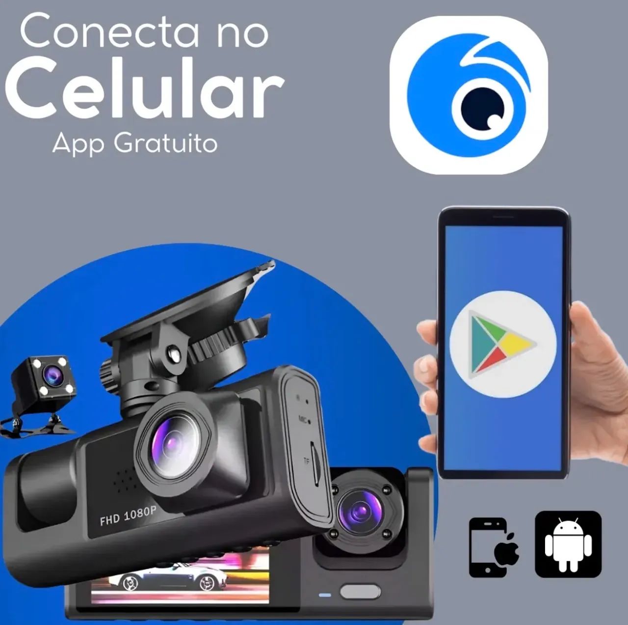 Câmera Veicular 3 em 1 (entrega gratis) - Foto 2