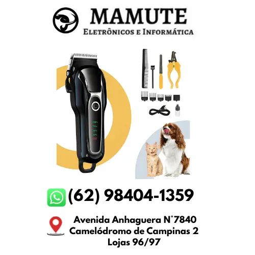 Máquina Tosa Pet Kemei Km-1991 S/ Fio com Kit Acessórios Gato Cachorro