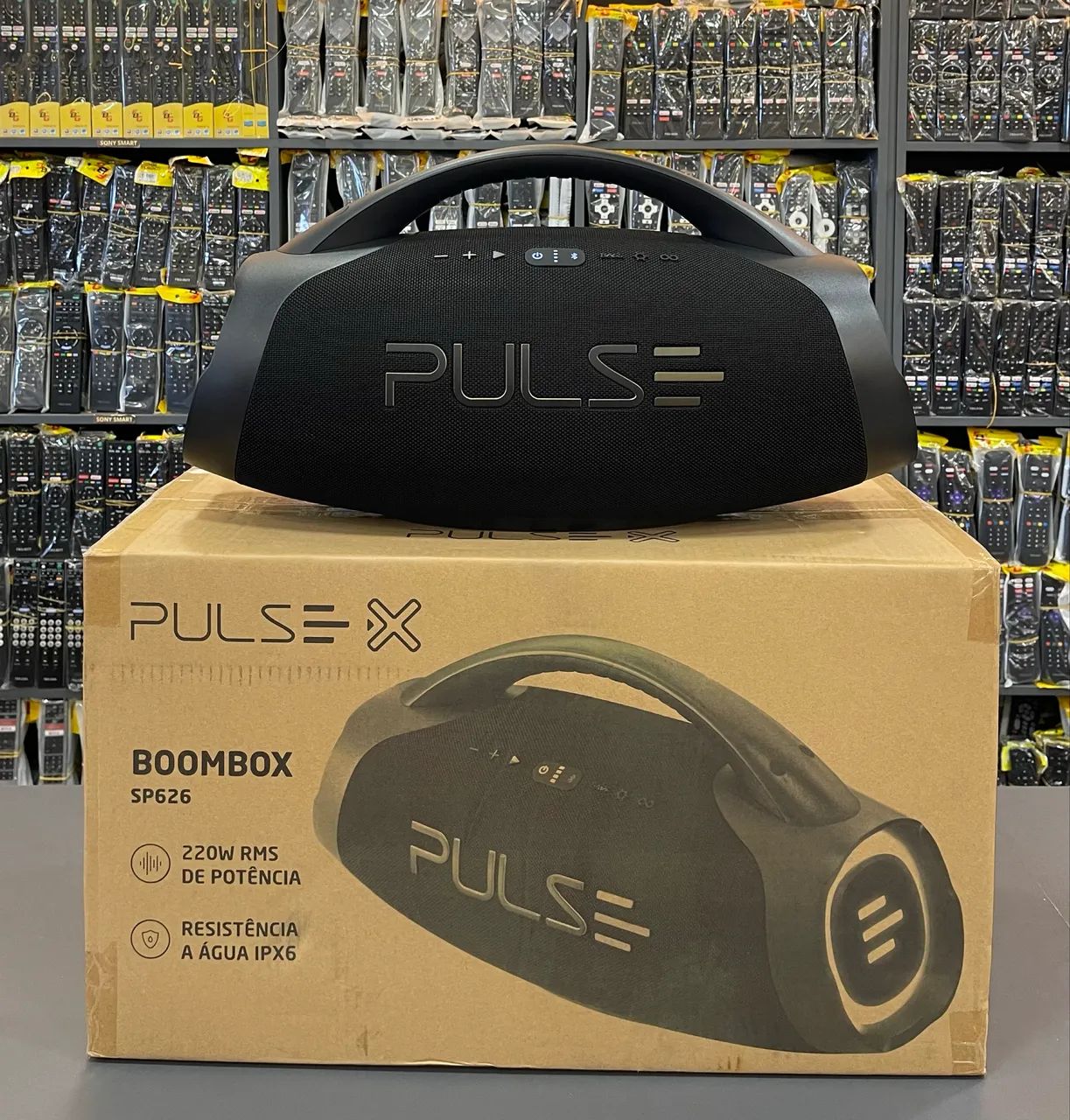 CAIXA DE SOM PULSE RECARREGAVEL COM 220W de POTÊNCIA COM DURAÇÃO DE 12HORAS ? - Foto 2