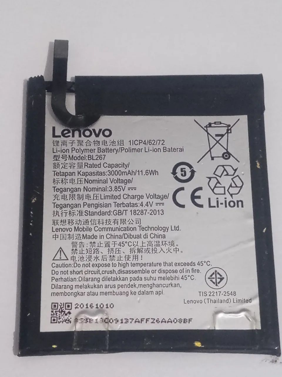 Bateria Lenovo Bl267 para celular vibe k6 normal original  - Foto 4