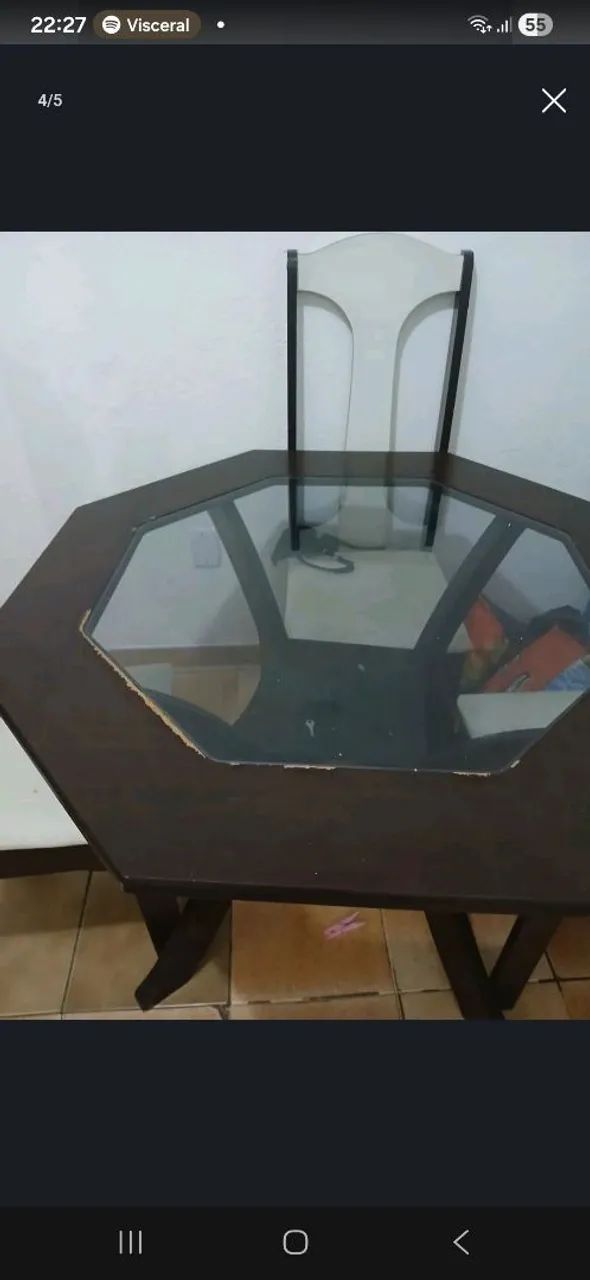 Mesa de jantar 4 cadeiras - Foto 2
