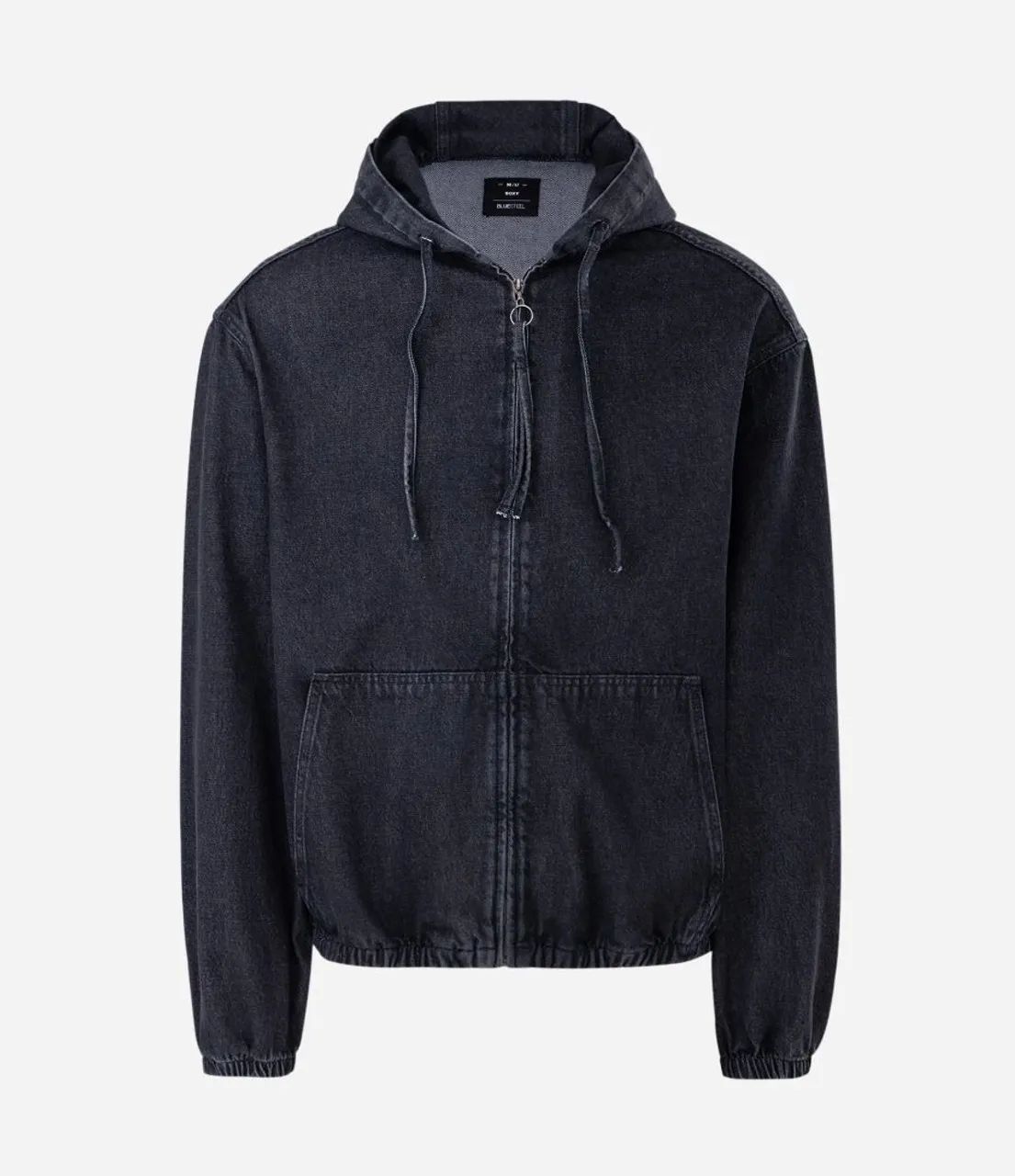 Jaqueta Bomber em jeans com capuz // Original  - Foto 3