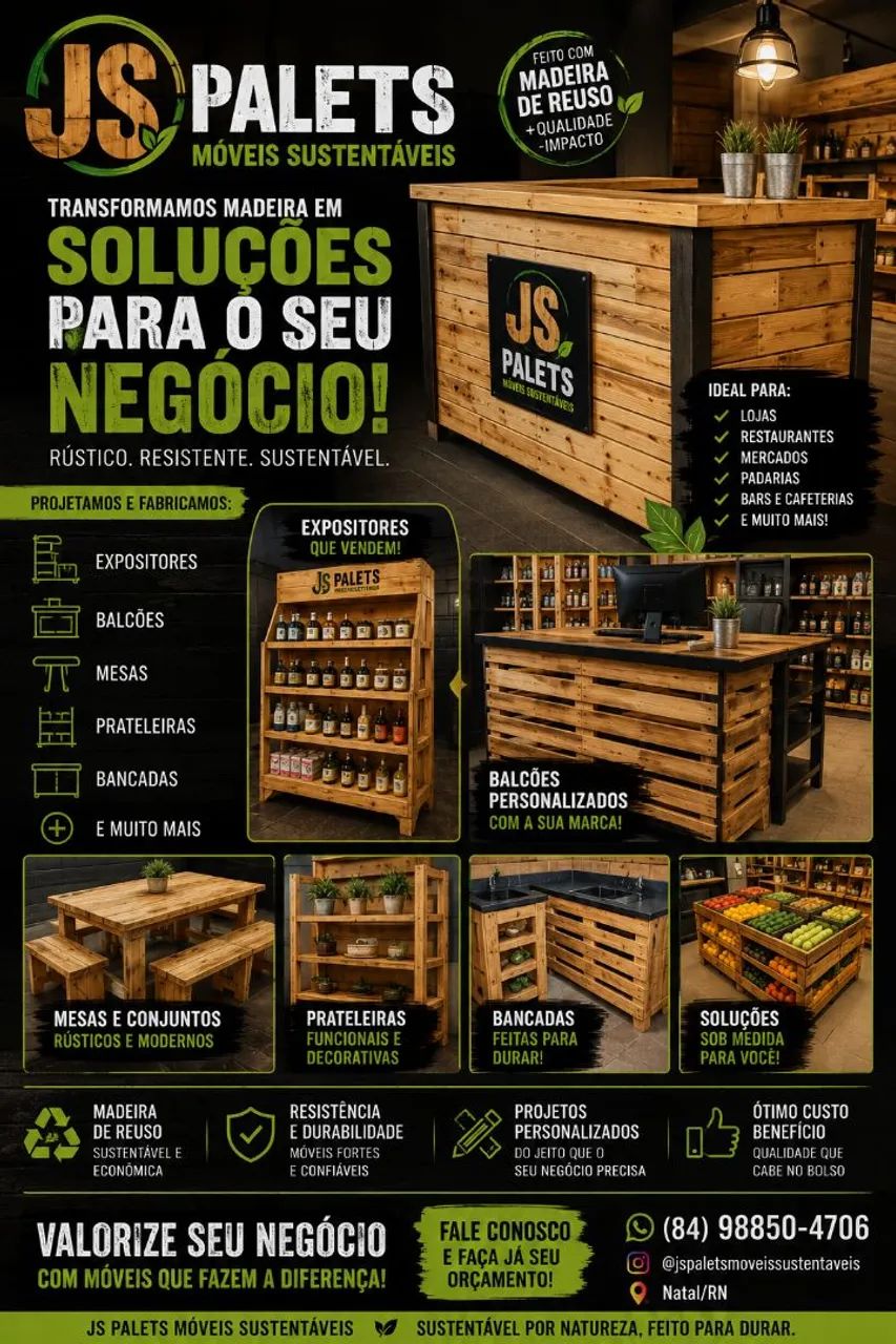 Fabricamos moveis de palet sob encomenda