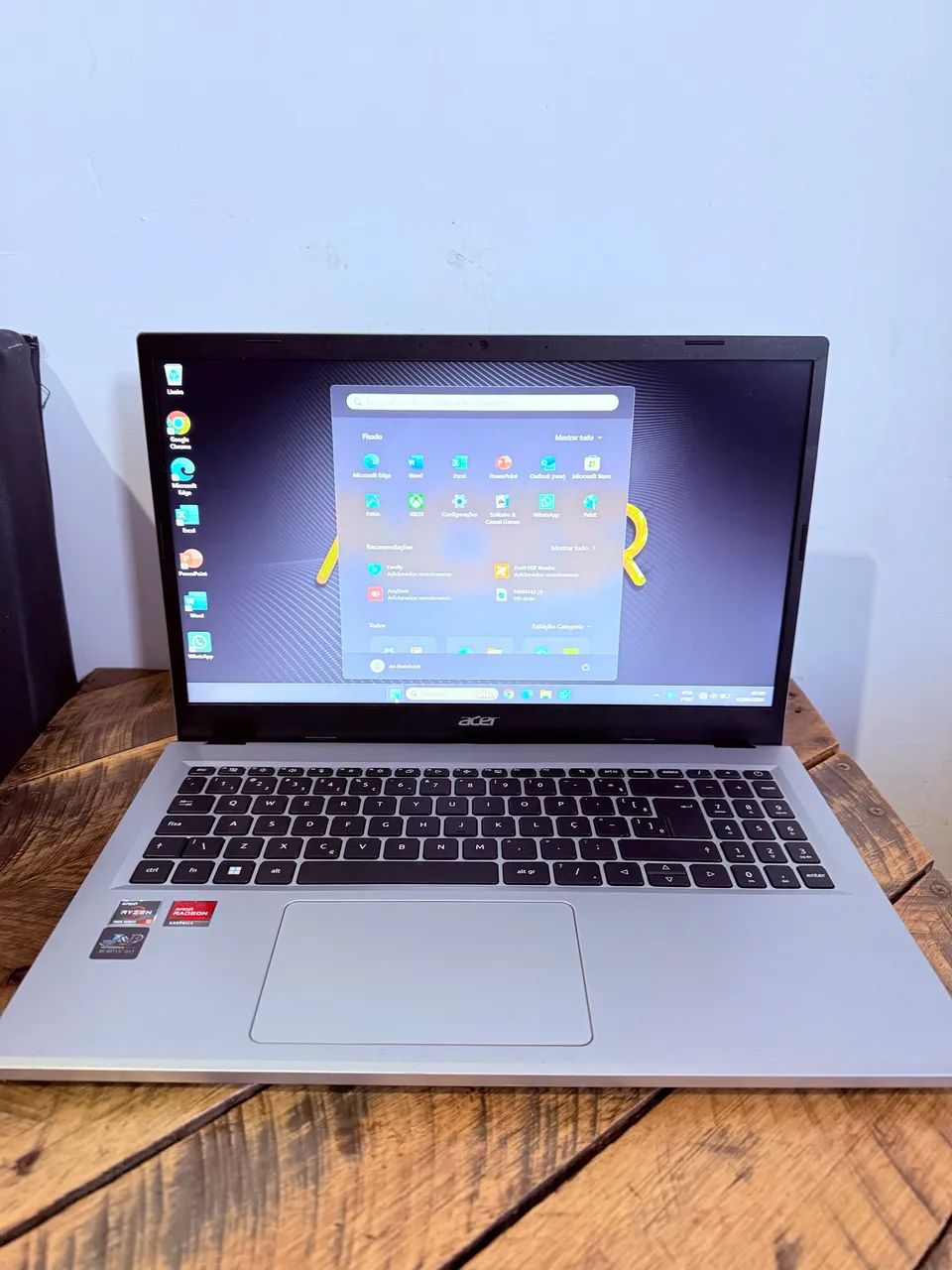 Promoção Notebook Acer AMD Ryzen 5 com 8 GB de memória RAM e SSD - Foto 4