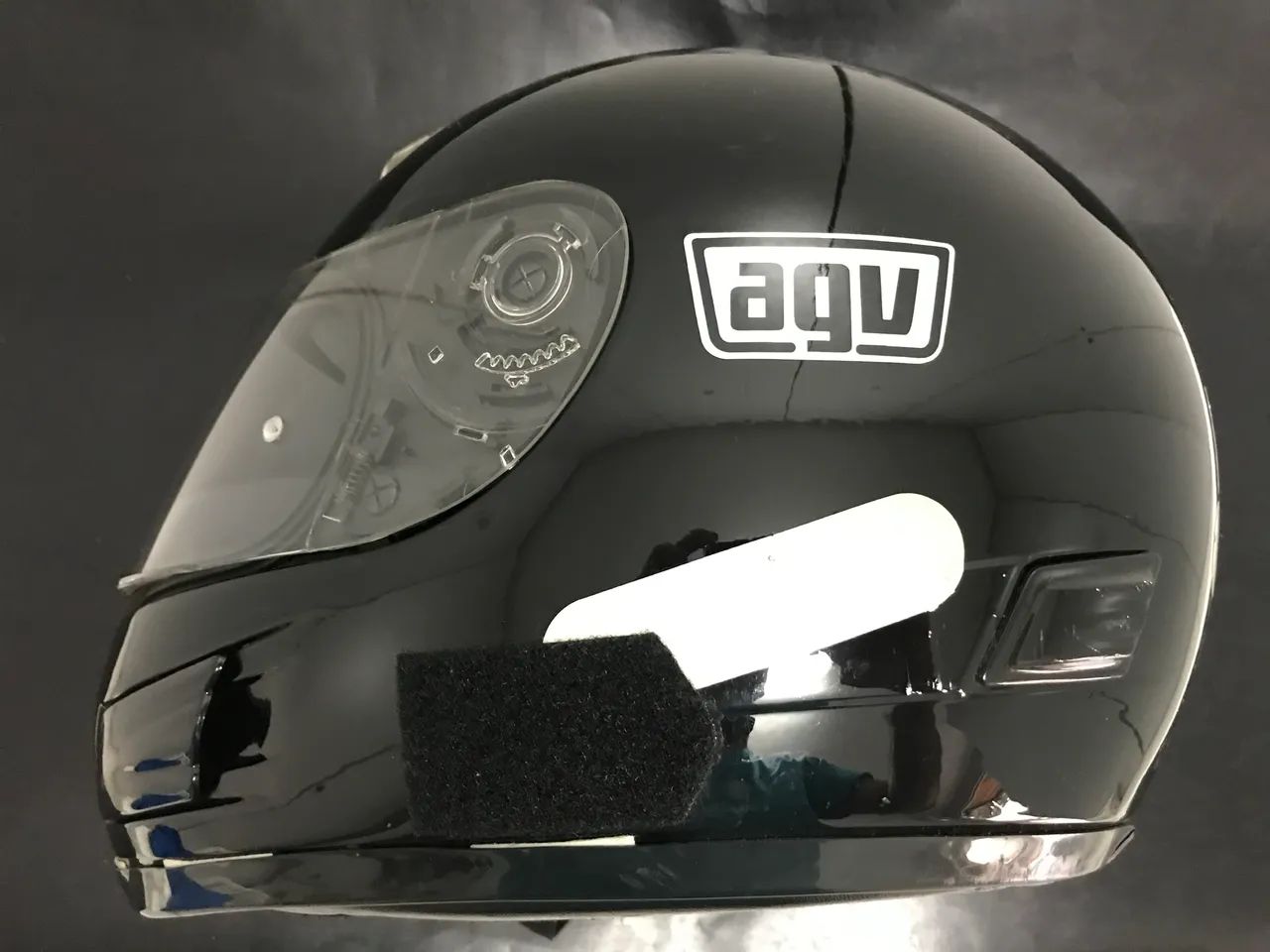 Capacete KBC preto número 58