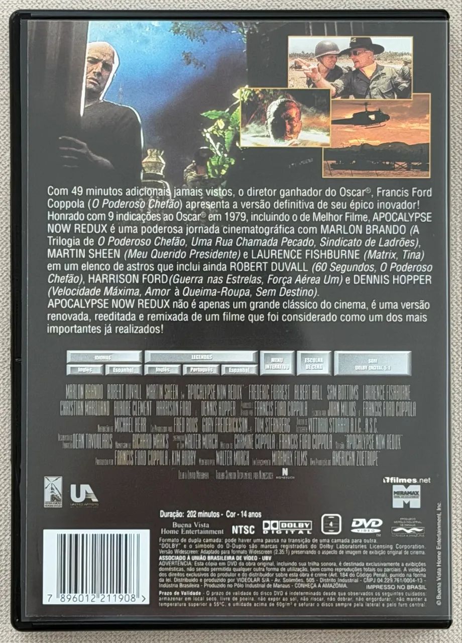 DVD Apocalypse Now (original) - Foto 2