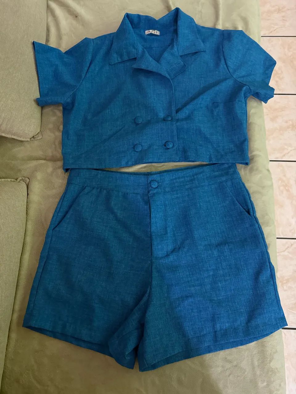 Conjunto azul tam G