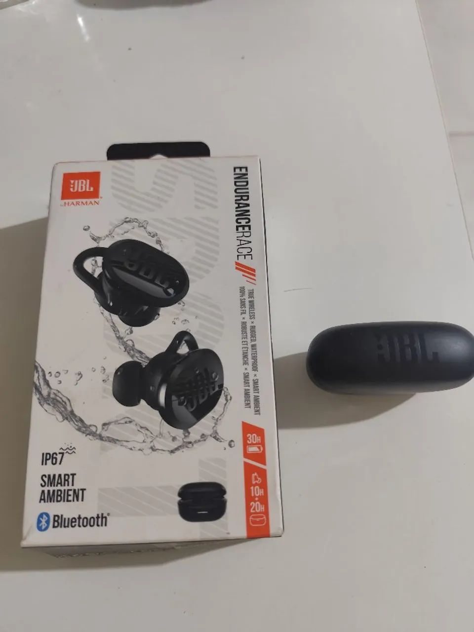 Fone de ouvido bluetooth JBL Endurance RACE WAVE TWS Original (borracha reserva sem uso)